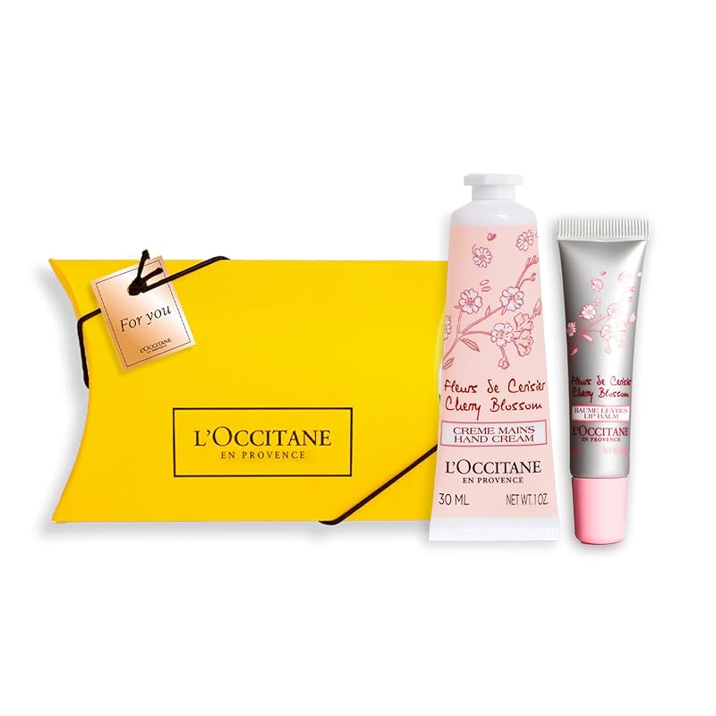 【即納】ロクシタン(LOCCITANE) チェリーブロッサム ハンドクリーム 30mL&リップバームセット ギフトBOX入りギフト 誕生日 送別 プレゼント ギフト 女性 男性 人気