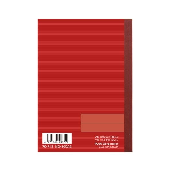 (まとめ）プラス ノートブック NO-405AS A6 A罫20冊(×5セット)