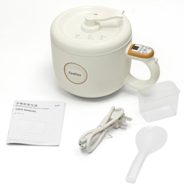 多機能電気鍋 1.2L マルチ電気鍋 クッキングケトル 1人用炊飯器 自動調理鍋 一人暮らし 一人鍋 2合炊き 1-2人用 お料理 ケトル ひとり暮らし用 ミニ炊飯器 マルチクッカー 一台6役 炊飯