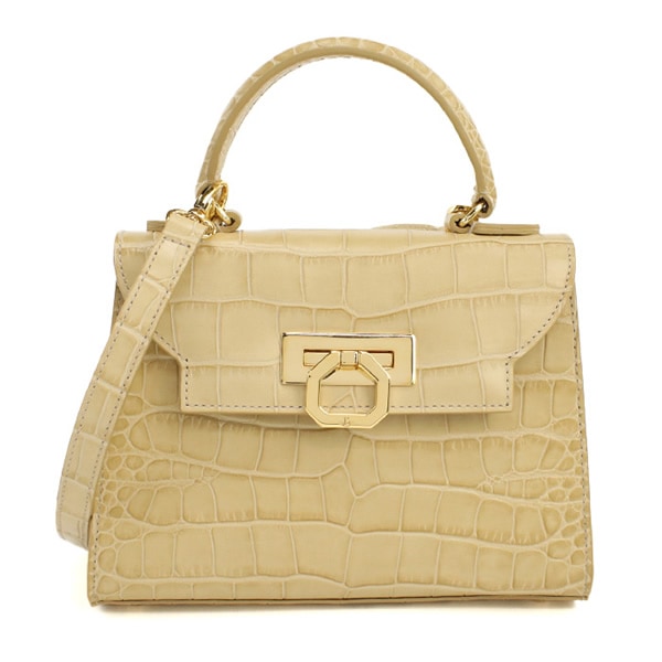 ハンドバッグ ショルダーバッグ 445 MATISSE LUX クロコカーフスキンレザー ALMOND ベージュ