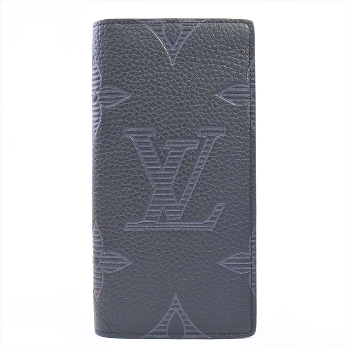 【新品同様】ルイ ヴィトン ポルトフォイユブラザ NM モノグラムシャドウ M80042 メンズ【長財布】