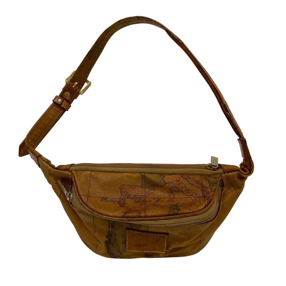 地図柄 PVC ボディバッグ ブラウン メンズ ブランド