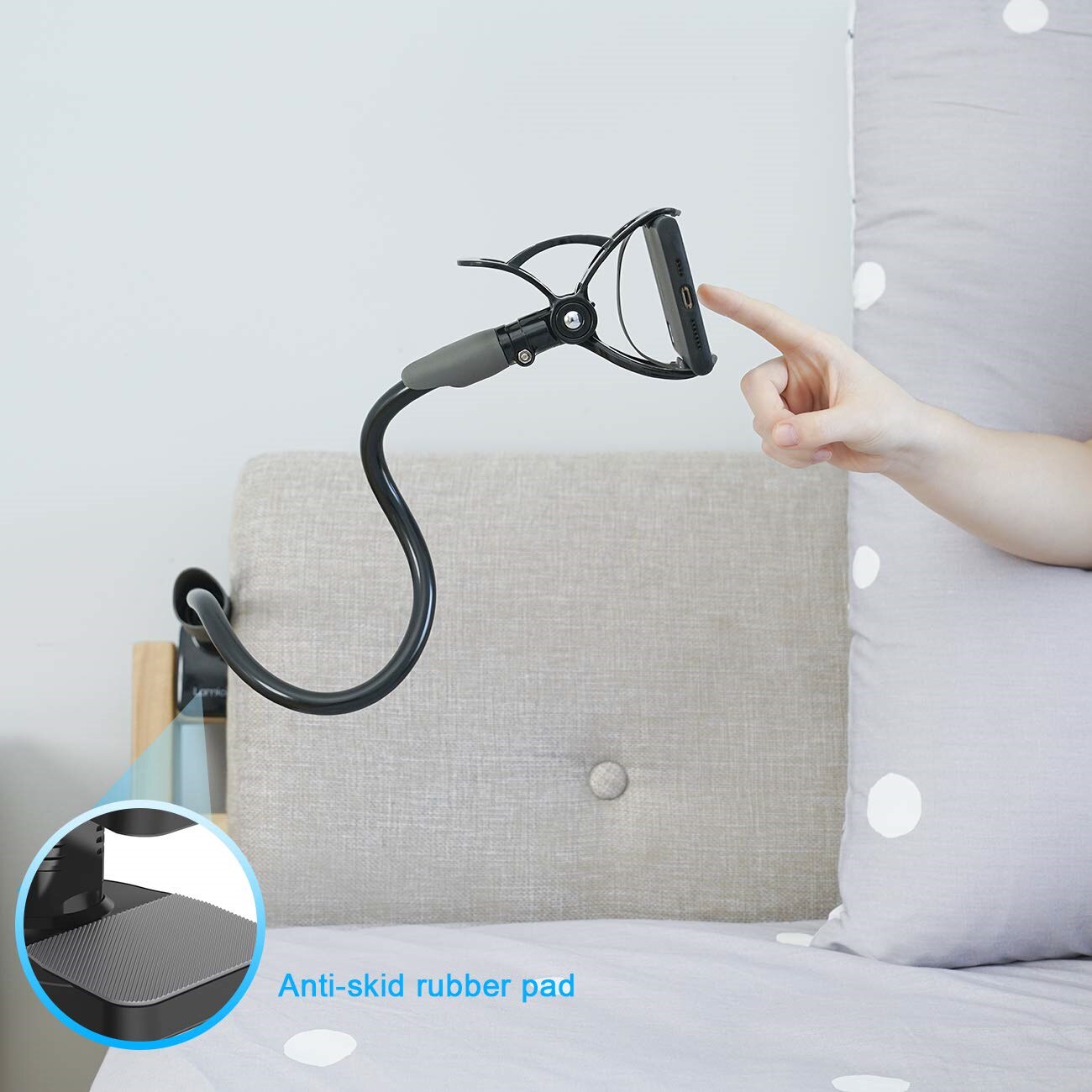 ベッドのホルダーマウント - Lamcallフレキシブルなデスク用ロングアームクリップクランプBen