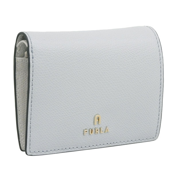 フルラ 財布 レディース 二つ折り財布 アウトレット レザー グレー×ベージュ カメリア FURLA CAMELIA S COMPACT WALLET BIFOLD COIN WP00304ARE00