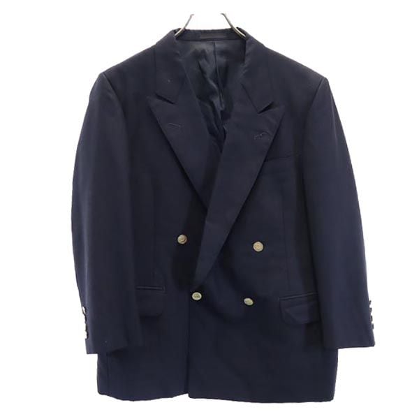 バーバリーズ 90s モヘアブレンド ウール 長袖 テーラードジャケット 96-92-165BE4 濃紺 Burberrys メンズ
