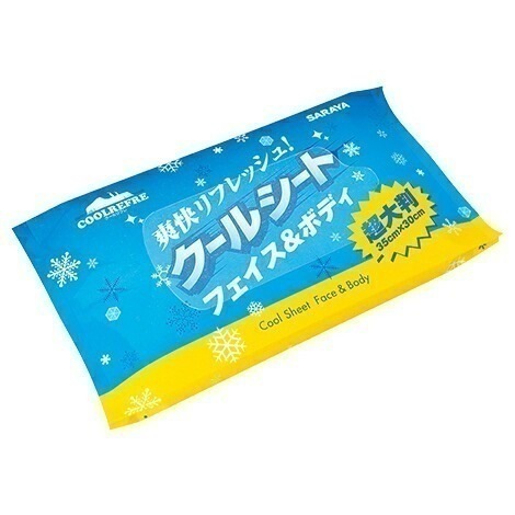 サラヤ　クールリフレ　クールシート　フェイス＆ボディ　携帯用　3枚×200個入ケース販売お徳用【取り寄せ商品・即納不可・代引き不可・返品不可】