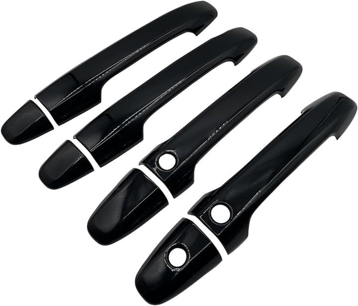 ドア ノブ カバー ステップワゴン RK RP 系 スパーダ ハンドル 車 自動車 パーツ 専用設計 アクセサリ 汎用 カスタム(ブラック(黒))