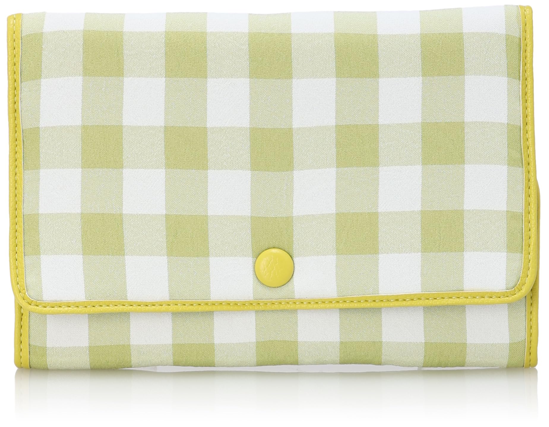 [ハシバミ] クラッチ ギンガム 母子手帳ケース (S) レディース ライム