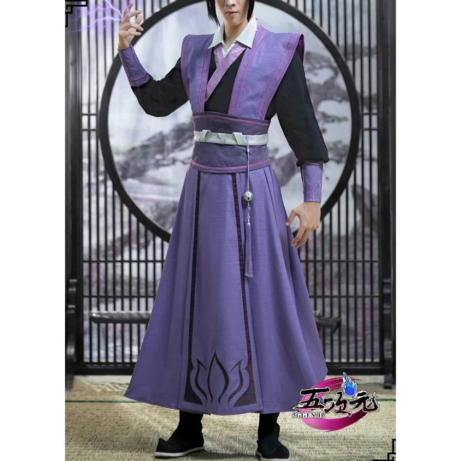 即納あり 【大人気N0.1】　魔道祖師　公式衣装　コスプレ　江澄　成ver　ins大人気 ウィッグ 靴　髙!品!質