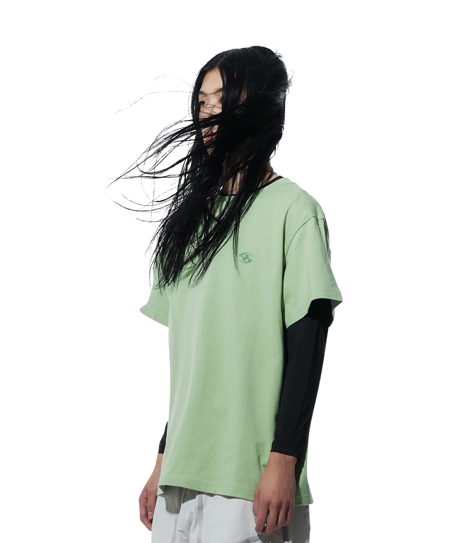【SANSANGEAR】 24SS LOGO T-SHIRT : GREEN