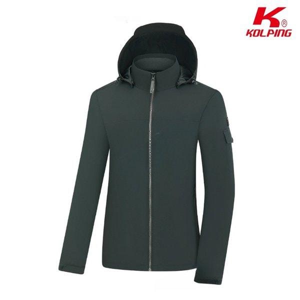 季節の変わり目に最適な男性用コーデュラ素材フード取り外し可能ジャケット