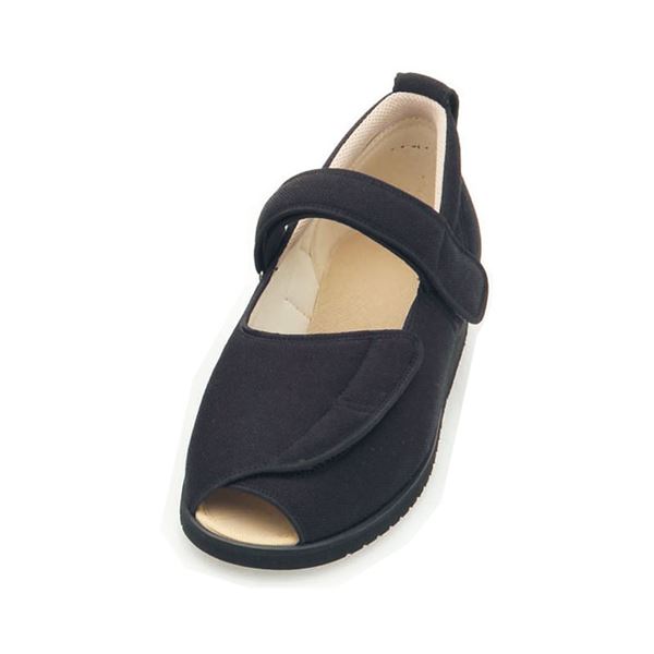 介護靴 施設・院内用 オープンマジック２ 3E 1015 両足 徳武産業 あゆみシリーズ ／M (22.022.5cm) ブラック