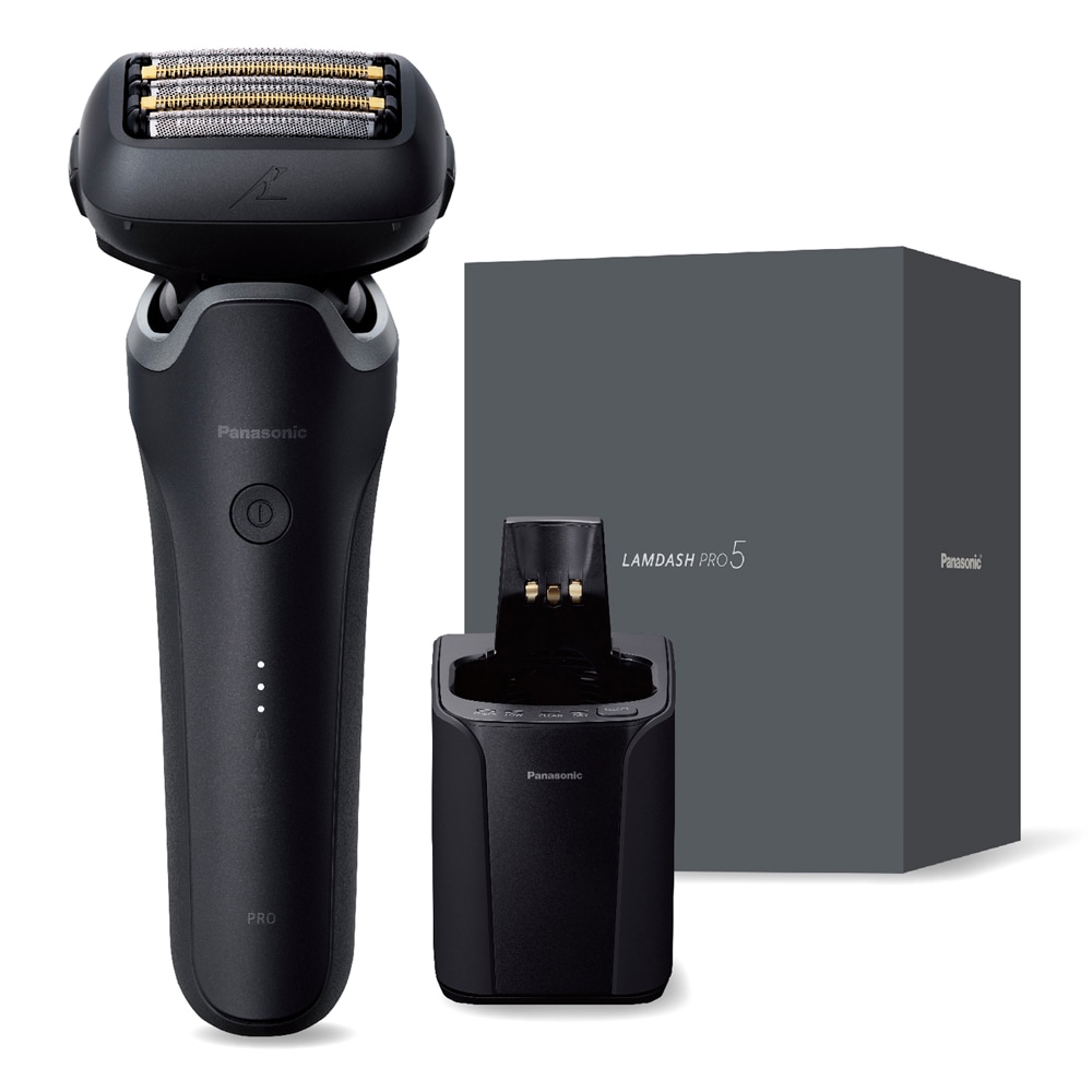 パナソニック ES-L571D-K メンズシェーバー[電気シェーバー]【5枚刃】【自動洗浄器付】（マットブラック） ESL571DK