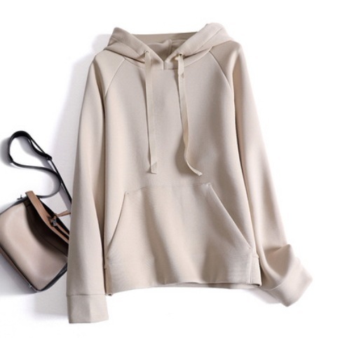 定番無地パーカー トップス パーカー フーディー 長袖 ベージュ ブルー S M L 伸縮性 爽やか かわいい 可愛い きれいめ シンプル カジュアル 上品 おしゃれ かっこいい 可愛い