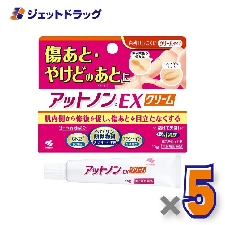 【第2類医薬品】アットノンEX クリーム 15g ×5個