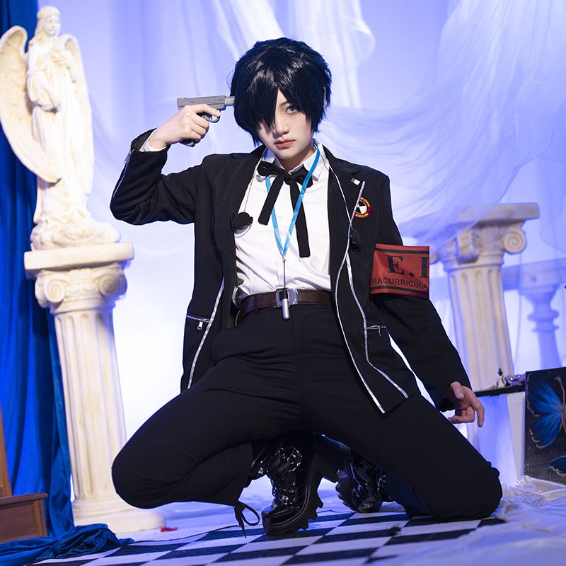 女神異聞録3cos服エデンス結城理コスプレ衣装月光館キャンパス制服c服セット