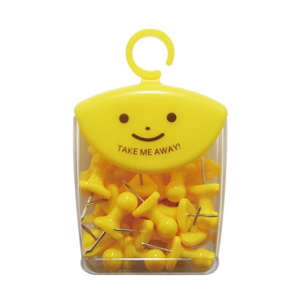 （まとめ）ミツヤ ツレテッテ インテリアピンパステルイエロー 1セット（100本）[x3]