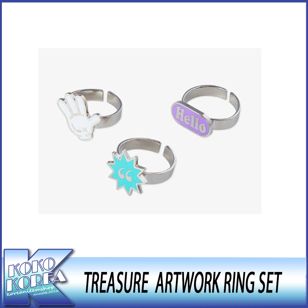 [HELLO] TREASURE ARTWORK RING SET 公式グッズ 5,292円