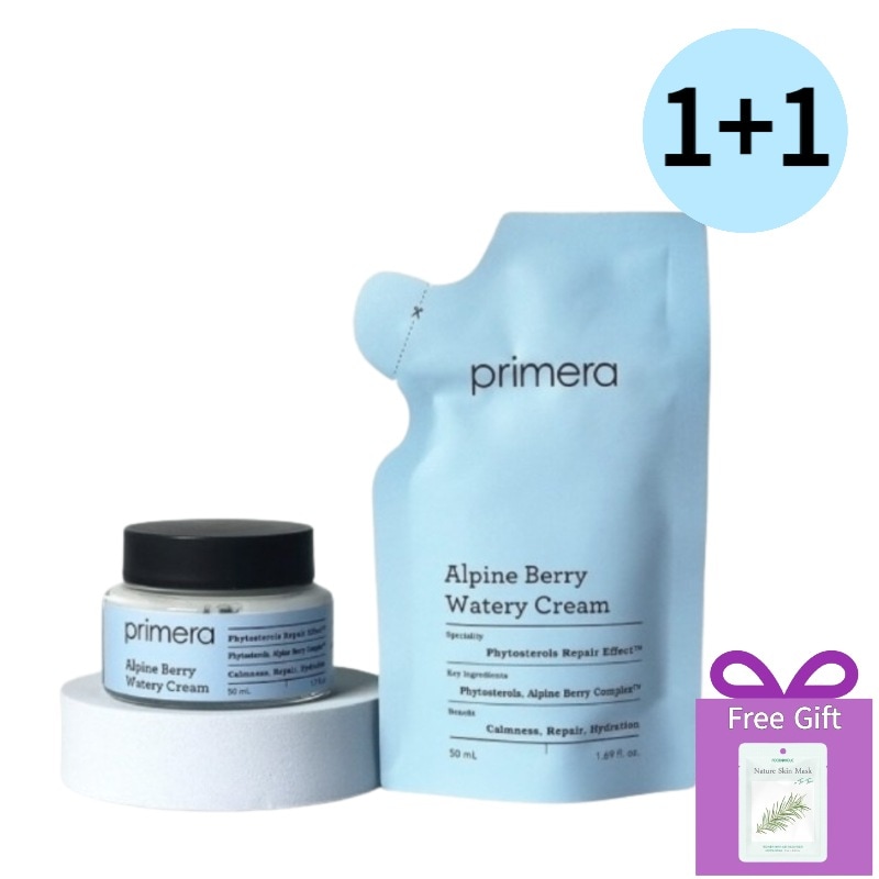 [1+1]アルペン ベリー ウォータリー クリーム 本品 50ml + 詰め替え 50ml+Free Gift (マスクパック)