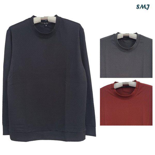 SMJ1740 メンズ長袖Tシャツ ミドルエイジ男性 ラウンドネック 長袖Tシャツ