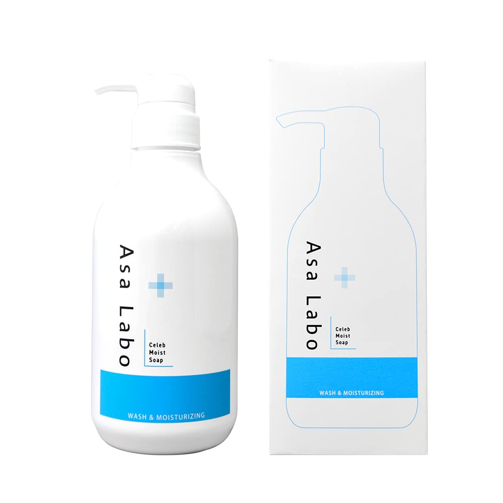 【Asa Labo】セレブモイストソープ ［7種のアロマ配合］ 大容量500ml 【敏感肌や乾燥肌にも低刺激でしっとり】