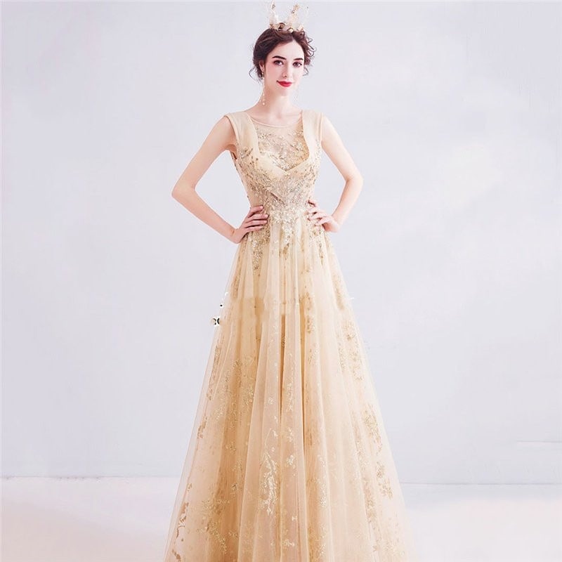 ウェディングドレス パーティードレス 花嫁ドレス 結婚式 司会者 演奏会用ロングドレス 花柄 マキシ