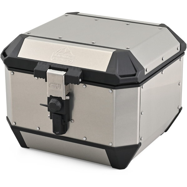 D60928 GIVI(ジビ) バイク用 リアボックス モノキー 45L アルミ製 オプション付き(インナーマット/バックレスト) MTB45AーADV シルバー 60928