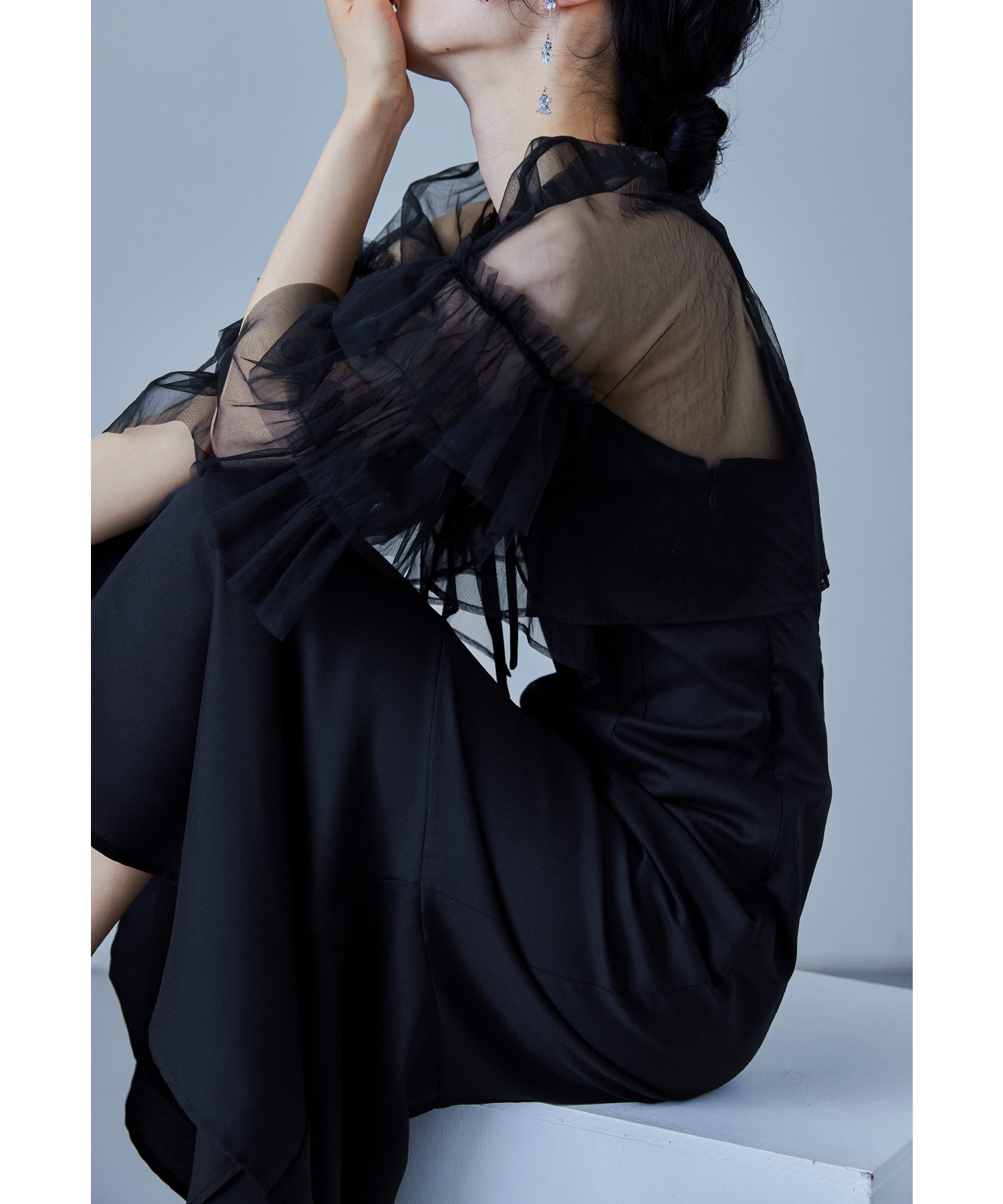 Qoo10 niana リボンチュールボレロセットドレス ドレス