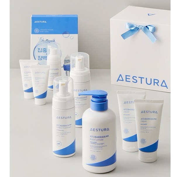 【AESTURA】冬の保湿バリア フルケアセットアトベリア365 クリーム・ボディローション・バブルクレンザー集中保湿 & 敏感肌ケア