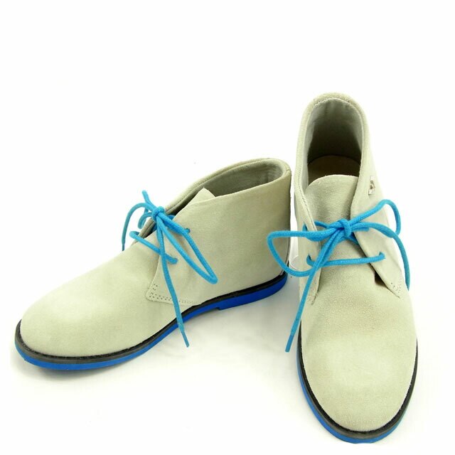 ブーツ ＃32 ベージュ ブルー 中古