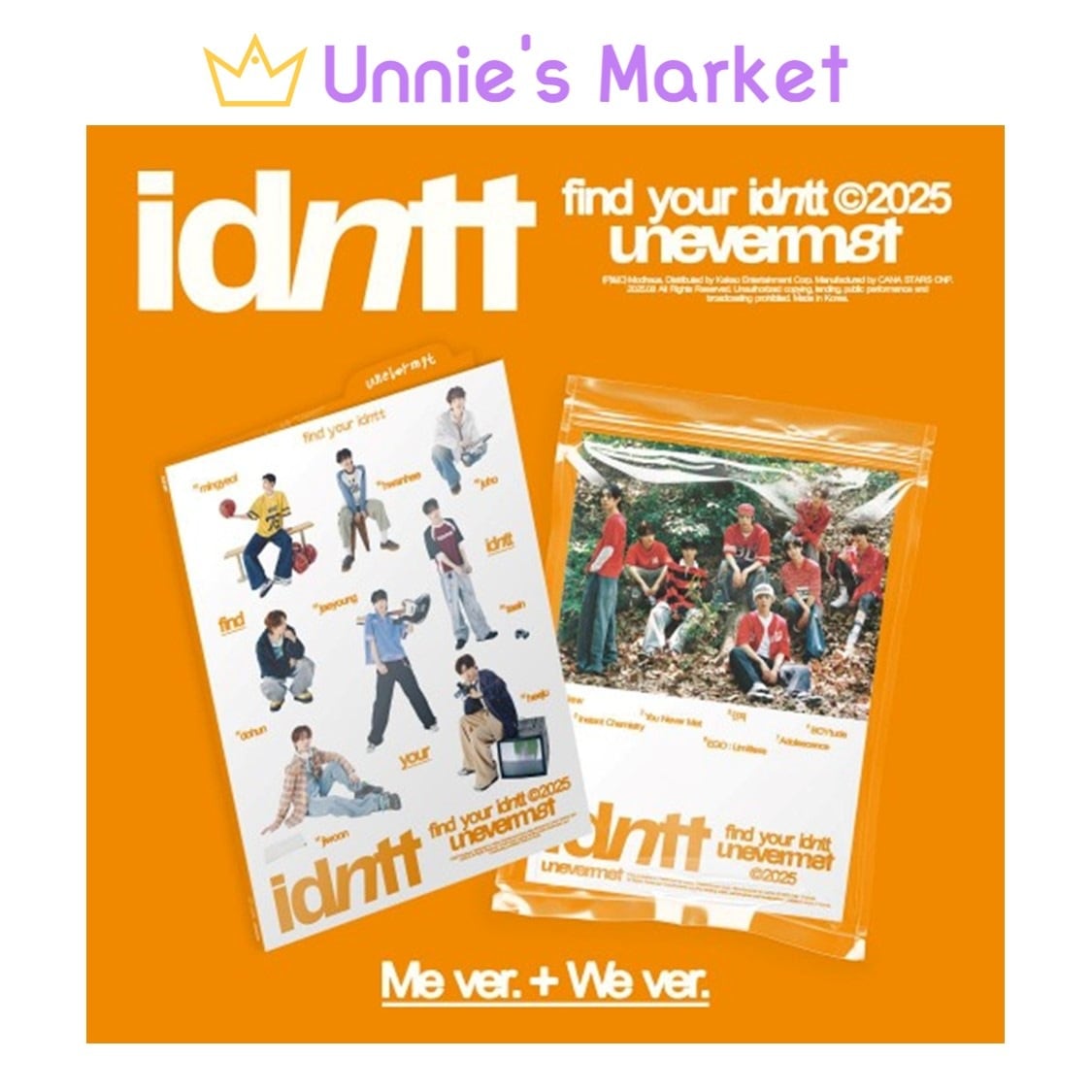 [SET] idntt unevermet (Me ver. / We ver.) Mini Album 5,416円