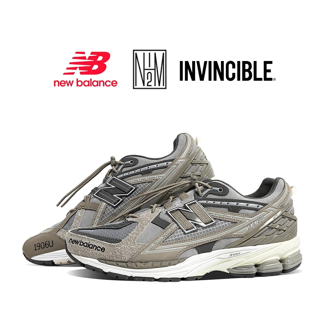 NEW BALANCE エヌ.ハリウッド × インヴィンシブル × ニューバランス スニーカー N.HOOLYWOOD M1906NIH GRAY TITAN ( グレー チタン コラボ グレージュ