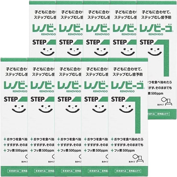 10個セット ゾンネボード製薬 レノビーゴステップ1 40ml フッ素 泡