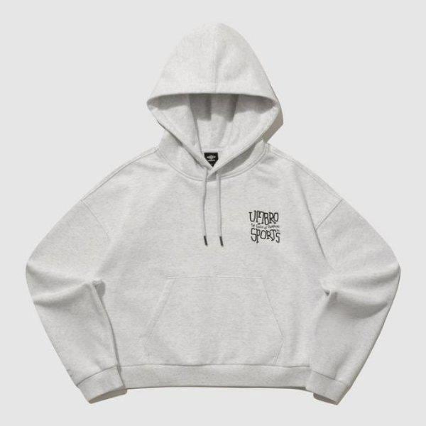 フードティー JQS UP423CHDN8-WMG ニューレタリング グラフィック 裏起毛フードティー / WHITE MELANGE