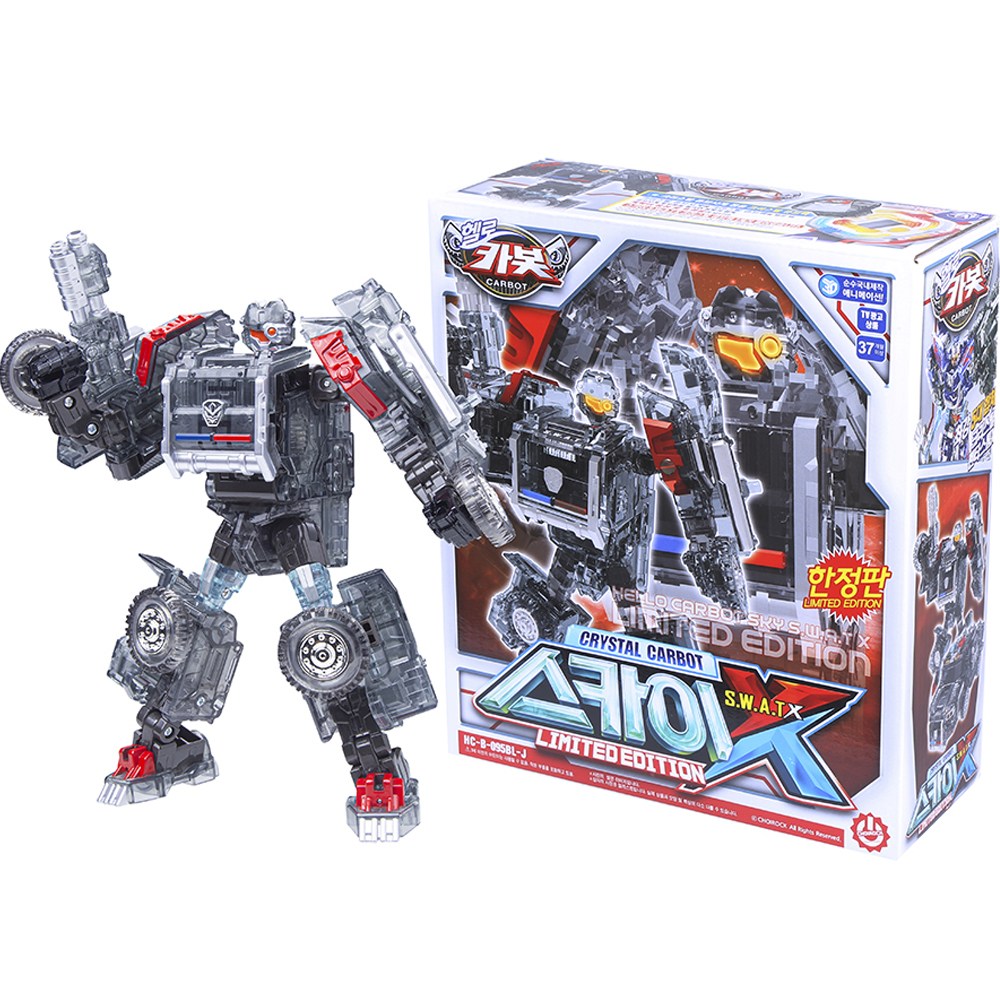 ハローカーボットクリスタルカーボットスカイスワットX 韓国変身ロボット玩具