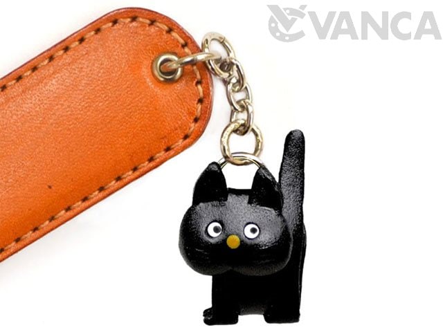 黒ねこあるき ペーパーナイフ レザー/本革 VANCA/バンカクラフト