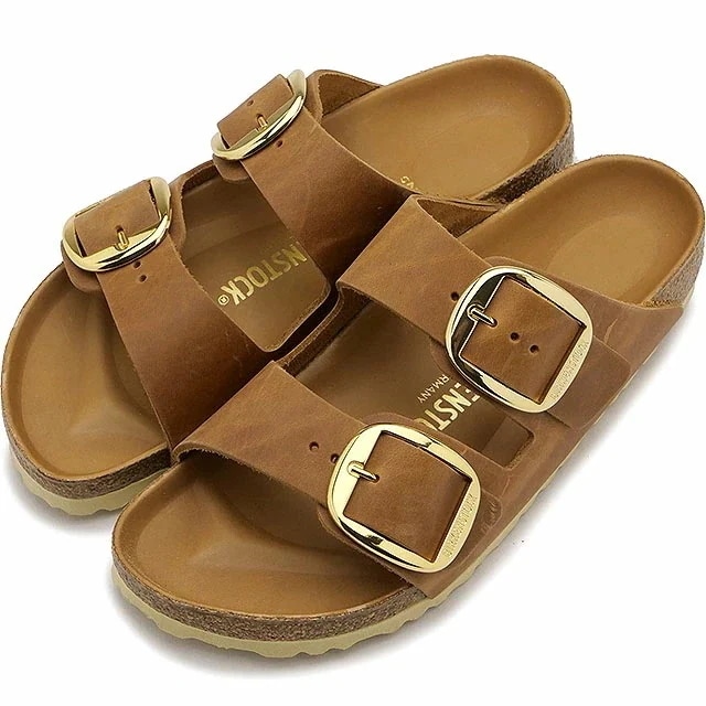 レディース アリゾナ ビッグバックル オイルドレザー [1011073] ARIZONA BIG BUCKLE ドイツ製 健康サンダル COGNAC NATURAL LEATHER 正規取扱店
