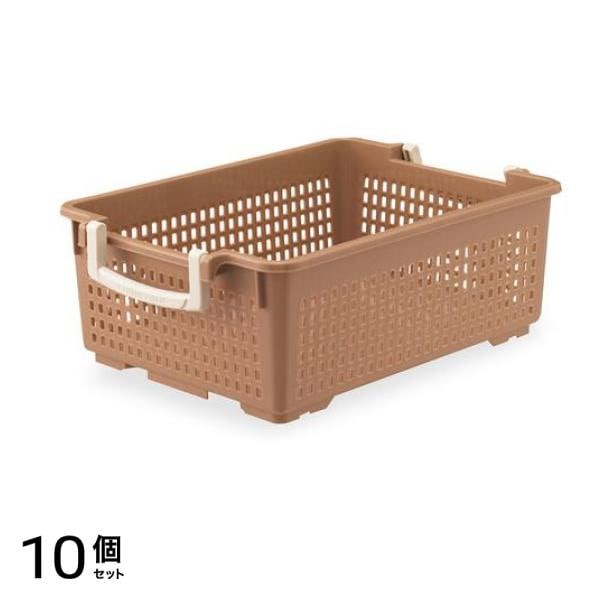 ISETO フリーバスケット Mサイズ I-289-2 1個 (ベージュ) 10個セット