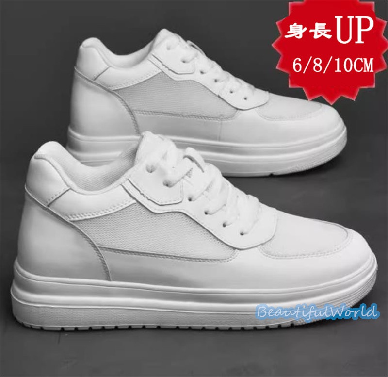 シークレットシューズ メンズ牛革 10cm 8cm 6cm UP シークレットスニーカー 背が高くなる靴 厚底 紳士靴 快適 通気性 走れる靴 スニーカー24nanszgx7