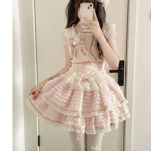 【送.料.無.料.急速発送】プリンセススカートJSK洋装ロリータドレス 6,973円