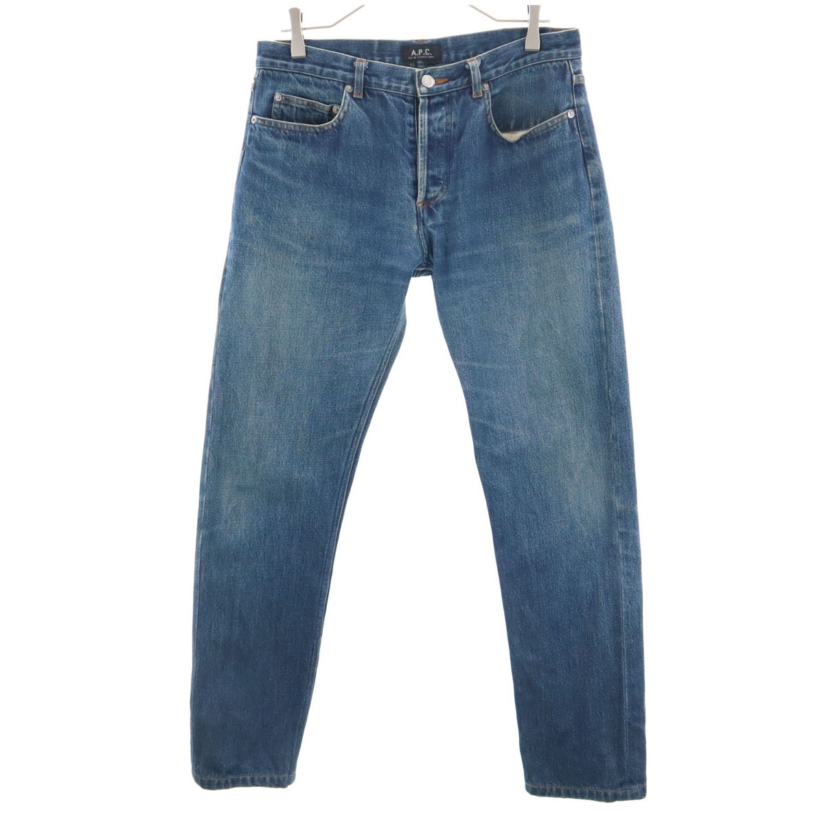 日本製 デニムパンツ W32 ジーパン ボタンフライ メンズ 古着