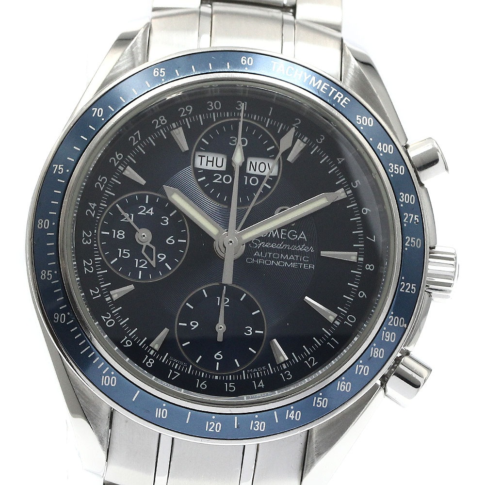 オメガ OMEGA 3222.80 スピードマスター トリプルカレンダー クロノグラフ 自動巻き メンズ 保証書付き_877685【中古】