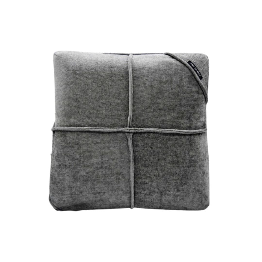 【ラッピング済】アテックス ル ル ド マッサージクッション ダブルもみ AX-HC319RG グレー 首 腰 型 背中 贈り物 ギフト お祝い 感謝 薄型 温活 男女