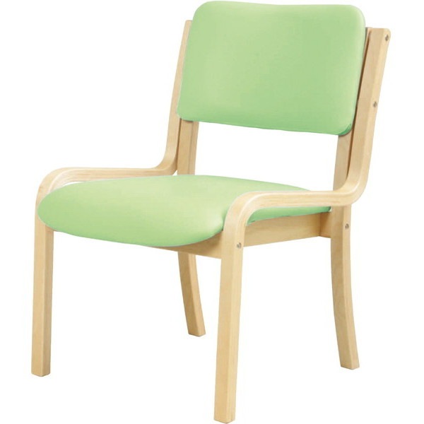 DC-430P(GN) ダイニングチェア(肘なし) グリーン