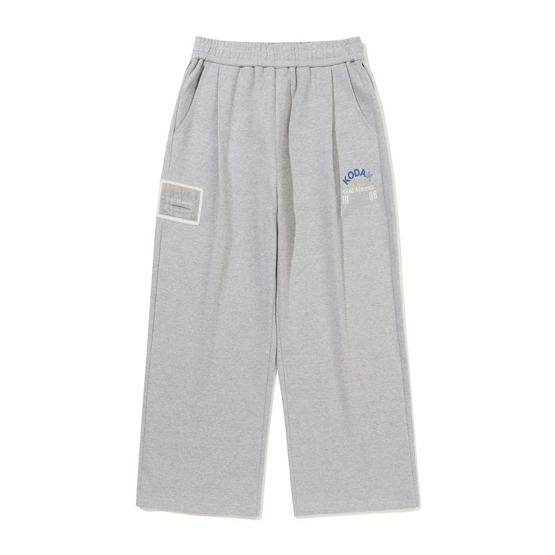 [公式] ゴールドモーメント ピンタック ワイドパンツ MELANGE GREY