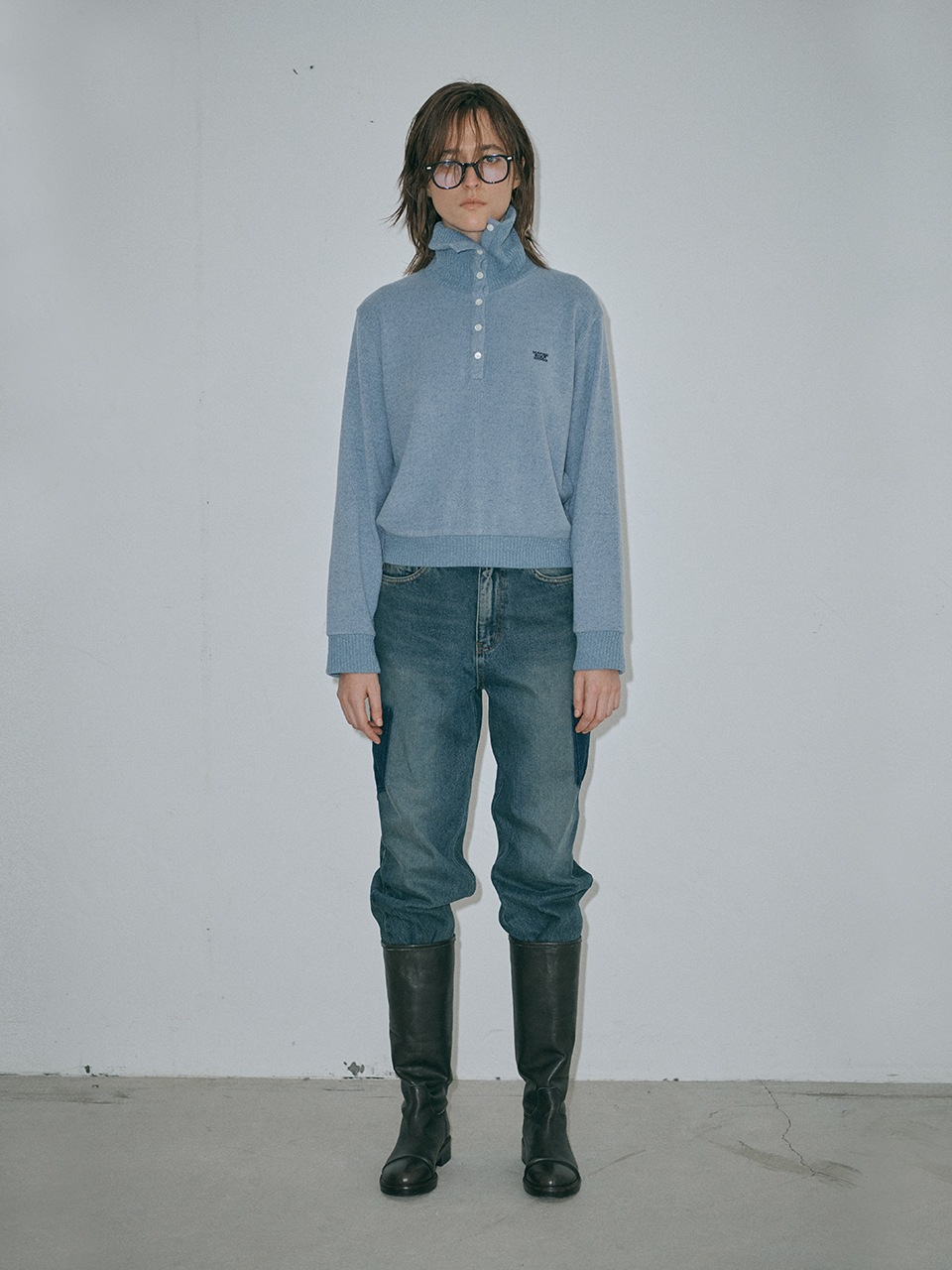 【MARGESHERWOOD】 POCKET WASHED DENIM : BLUE