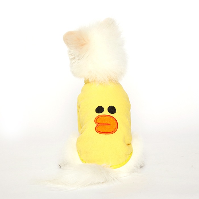 LINEコラボサリー フリース ジップアップジャンパー/ペット服/ペット用品