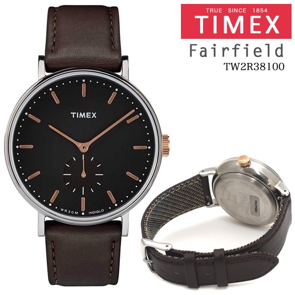 並行輸入品 TIMEX (タイメックス) Fairfield （フェアフィールド サブセコンド ブラウン） TW2R38100 41mm