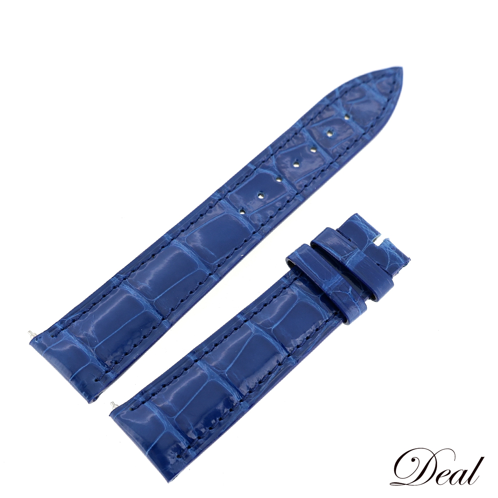 未使用 展示品 フランクミュラー 純正 レザーベルト 18mm 5850 青 ワンタッチ式 ブルー メンズ 時計ベルト