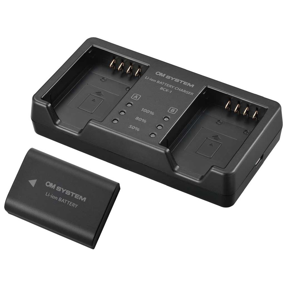 OM SYSTEM SBCX-1 リチウムイオン充電器 充電池セット「SBCX-1」 SBCX1